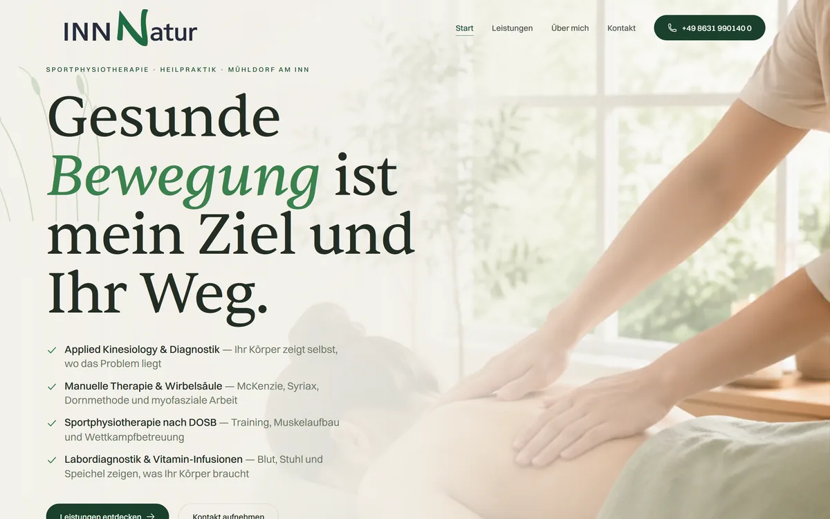 Startseite von INN Natur