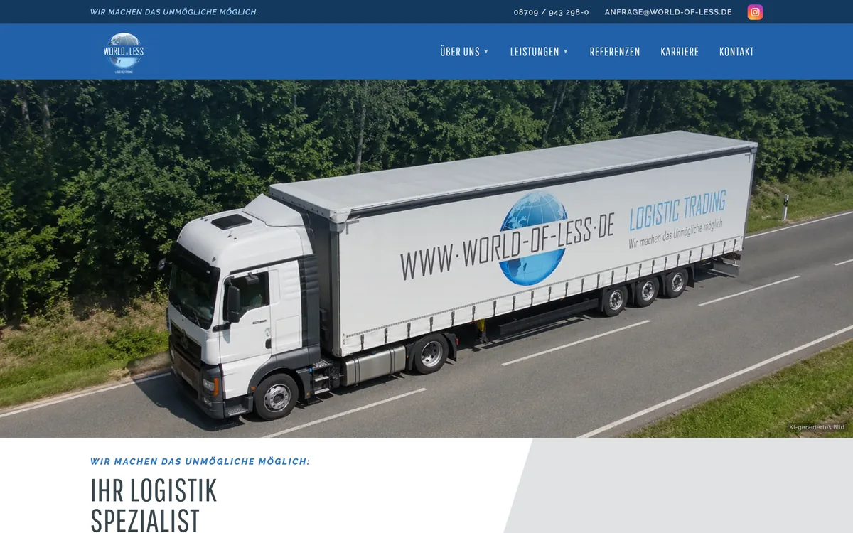 Startseite von World of Less
